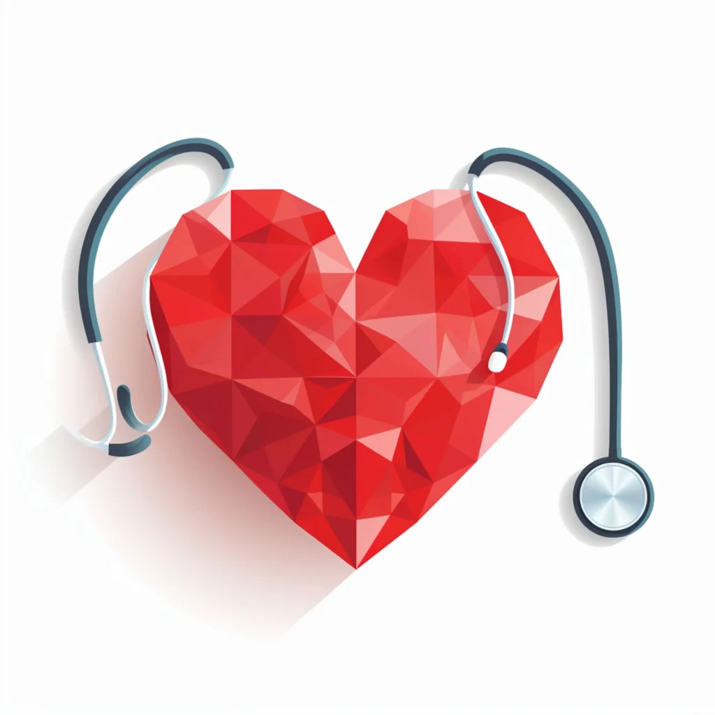 czerwone serce na białym tle