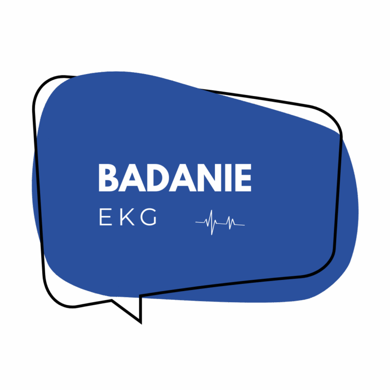 Badanie EKG – baner z ikoną wykresu pracy serca