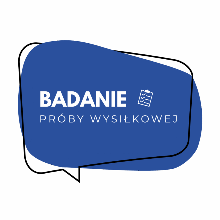 Badanie próby wysiłkowej – baner z ikoną check listy