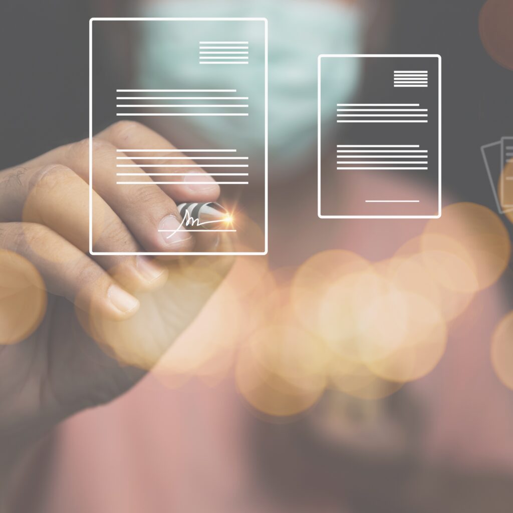 deklaracja dostępności dłoń podpisująca wirtualnie