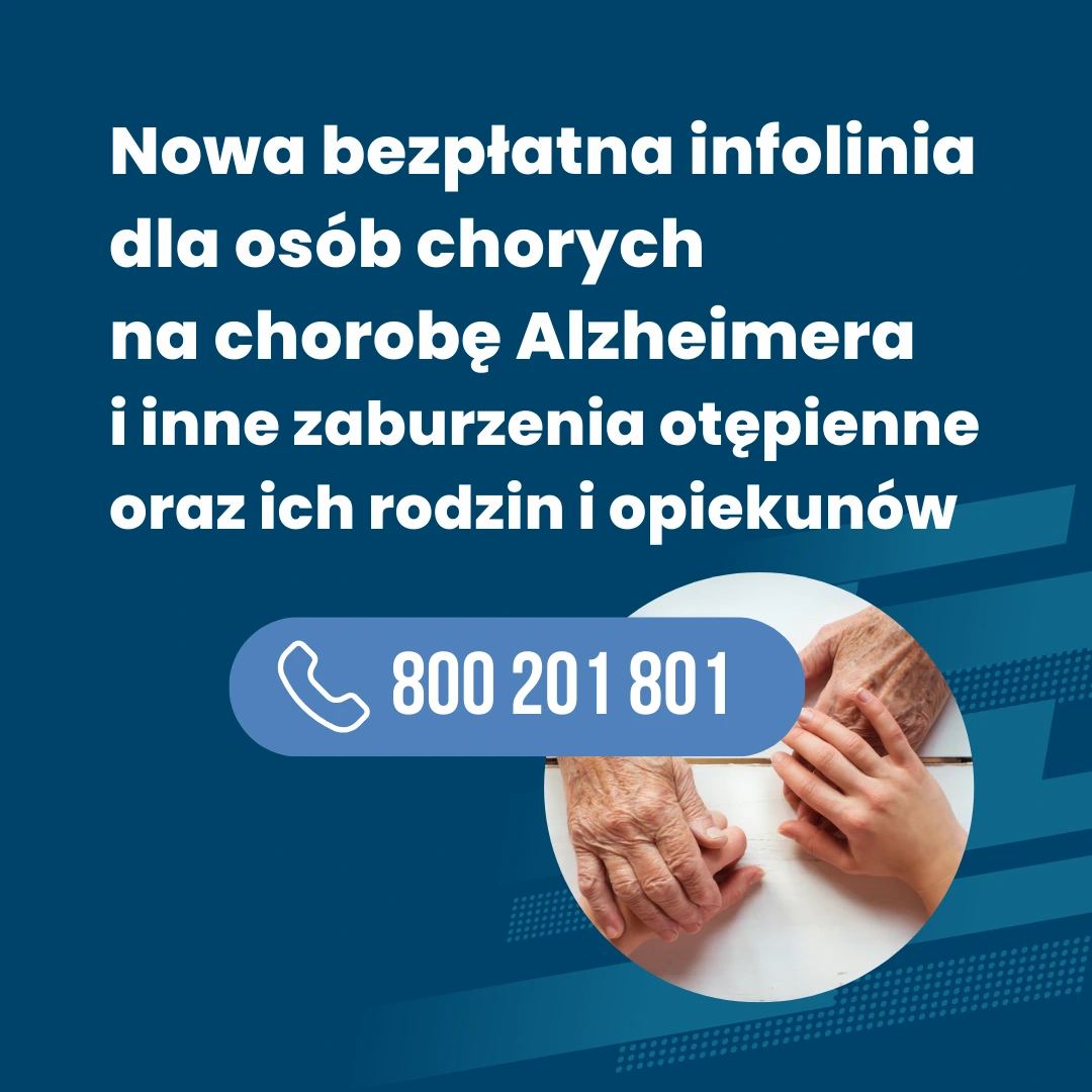Nowa bezpłatna infolinia dla osób chorych na chorobę Alzheimera