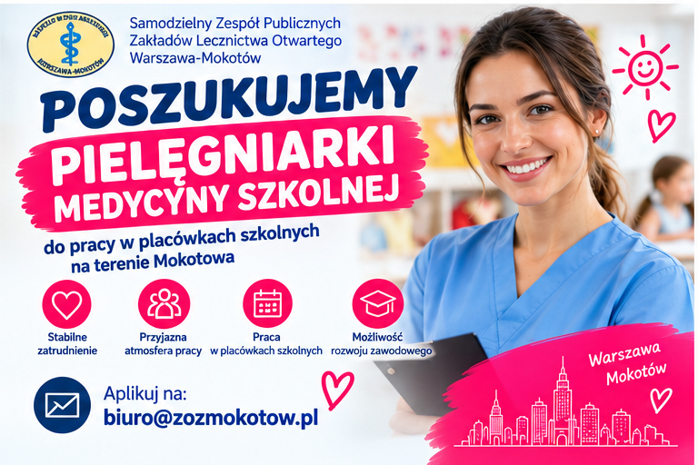 Rekrutacja Pielęgniarka medycyny szkolnej